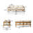 76.5'' Wide Straight Patio Sofa with Cushions