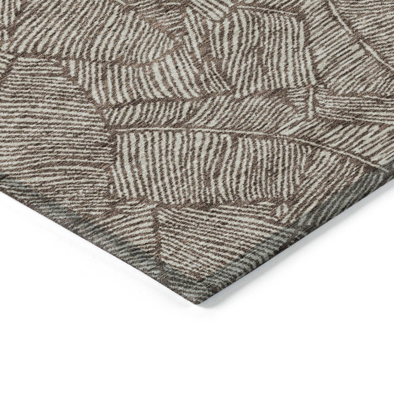 Colzie Floral Indoor / Outdoor Rug, Rectangle 8' x 10'