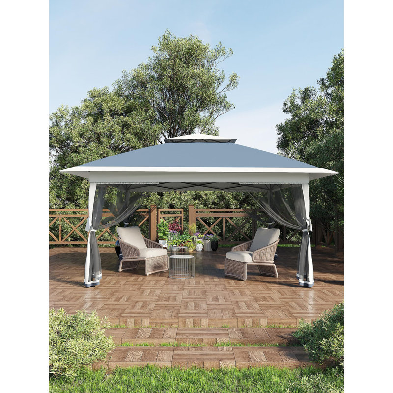 6 Ft. W x 6 Ft. D Steel Soft-top Patio Gazebo