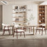 Upholstered Dining Armchairs With Solid Wood Legs