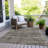 Machine Washable Indoor/Outdoor Xhevrie Taupe Rug-2046724149