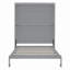 Grand lit escamotable mural avec tablettes