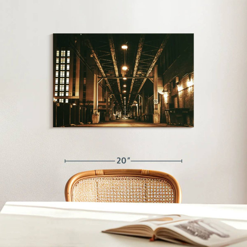 Mehar Chicago Train Bridge, 16" H x 24" W