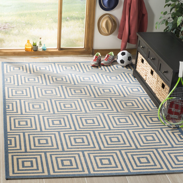 Kelli 100 Performance Geometric Indoor/Outdoor Area Rug