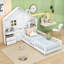 Lit maison avec rangement spacieux et port USB-1591505445