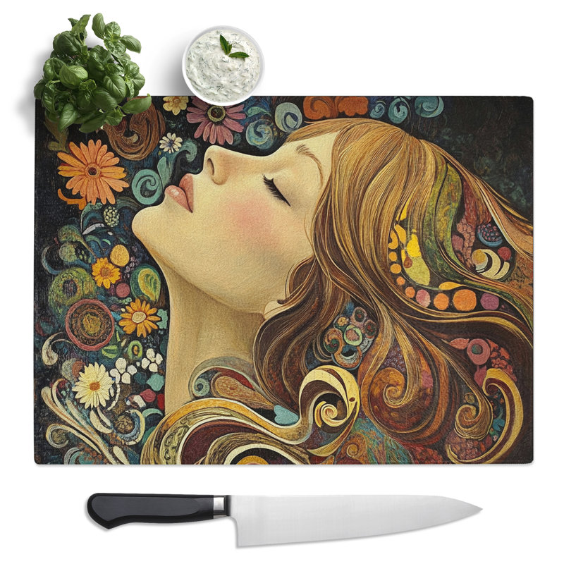 Woman of the 1970s Vol.1  Glass Chopping Board