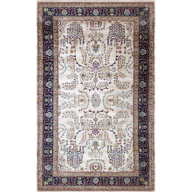 Azerbaijan Oriental Hand-Knotted Wool Area Rug