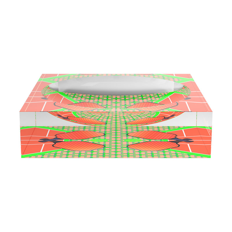 Decorative Tray, 6"W x 6"D x 2"H, Pam and Emma