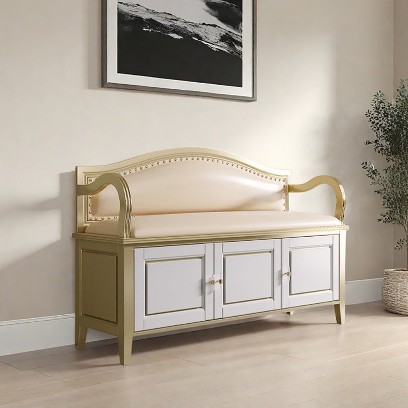 Tabouret avec rangement à chaussures 47,2 po