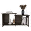 Table basse Wema 3, tablette inférieure ouverte - Espresso