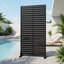 183cm H x 120cm Freestanding Steel Privacy Screen Fence Panels Metal Trellis Outdoor Divider for Patio, Balcony, Backyard, Pool, Indoor Room-1895463210-1895463201