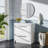 36 Inch Single Bathroom Vanity with Cultured Marble Top, Pre-Assembled Modern Bathroom Cabinet, White Finish, Includes Sink