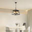 16" Industrial 4-Light Pendant Chandelier, Modern Metal Cage Design, Adjustable Hanging Light For Dining Room-386531128