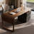 Nut-brown Rectangular Manufactured Wood desk-110512918-110512916