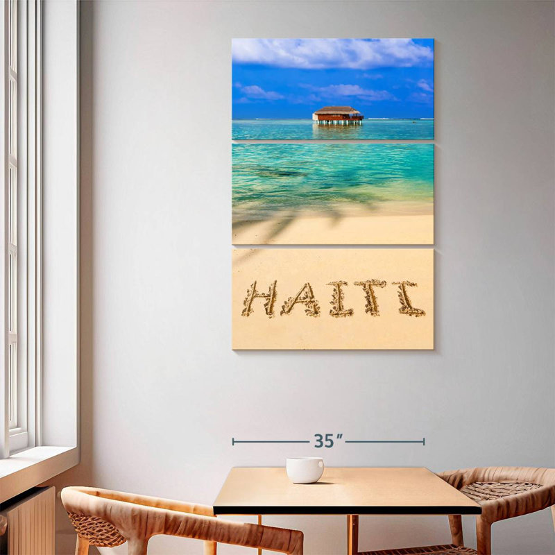 Masam, paradis d'Haïti, H 32 po x l 20 po