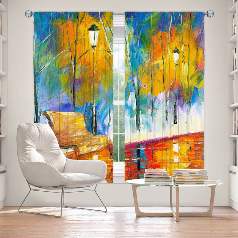 Jeneal Room Darkening Curtain Pair, 40" W x 61" L
