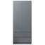Warren 2 Door Double Wardrobe - High Gloss Front, Soft Close Hinged Doors. Modern No-Handle Push-to-Open Design
