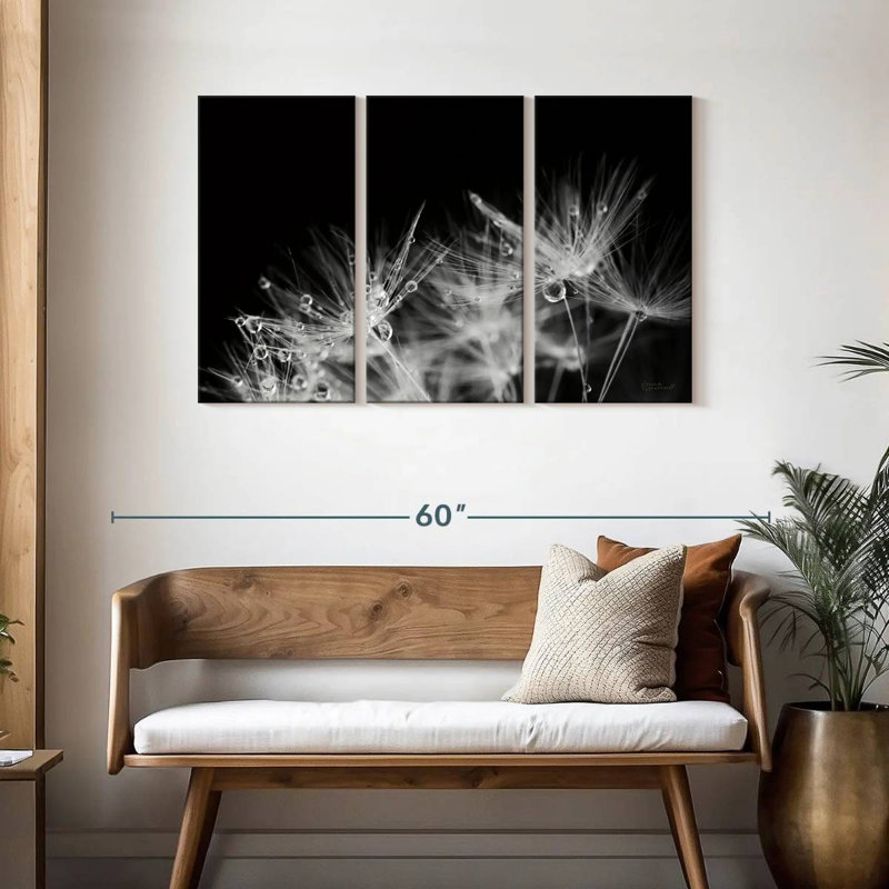 Harnek Dandelion Dewdrops, 28" H x 45" W