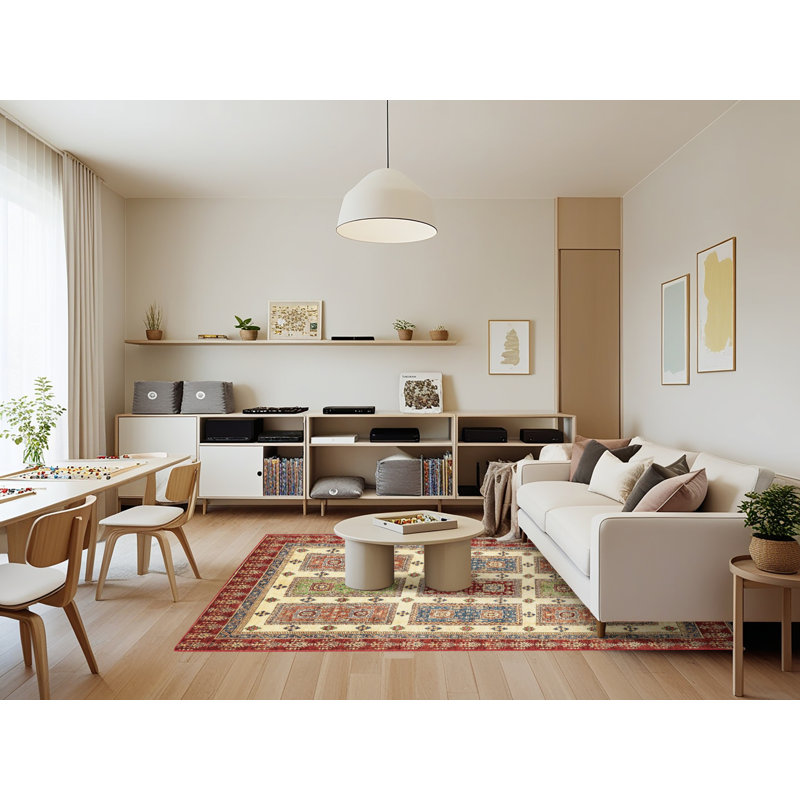 Tapis abstrait moderne 373, Rectangle 7 pi x 9 pi
