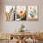 Mid Century Modern Boho Sun Forest Plant - 3 Piece Floater Frame Graphic Art Set on Canvas-73721019-73721027