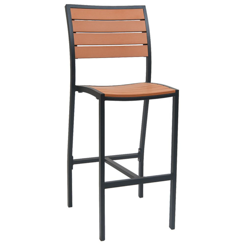 30" Teak Patio Bar Stool