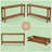 Couch Side Table,Console Table,Entryway Table,2-Tier Foyer Table