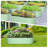 4.5*2*1FT Oval Raised Garden Bed, 2 Pcs Galvanized Raised Beds for Outdoor, Planter Raised Boxes with Open-Ended Base-1343865938