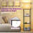 Bugarin 59" Bookcases with LED Light and Remote Control, 3 Color Temperature Column Floor Lamp