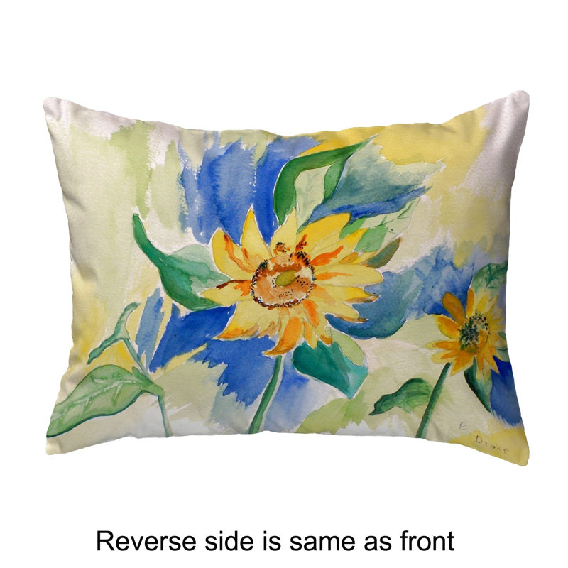 Outdoor Reversible Throw Pillow