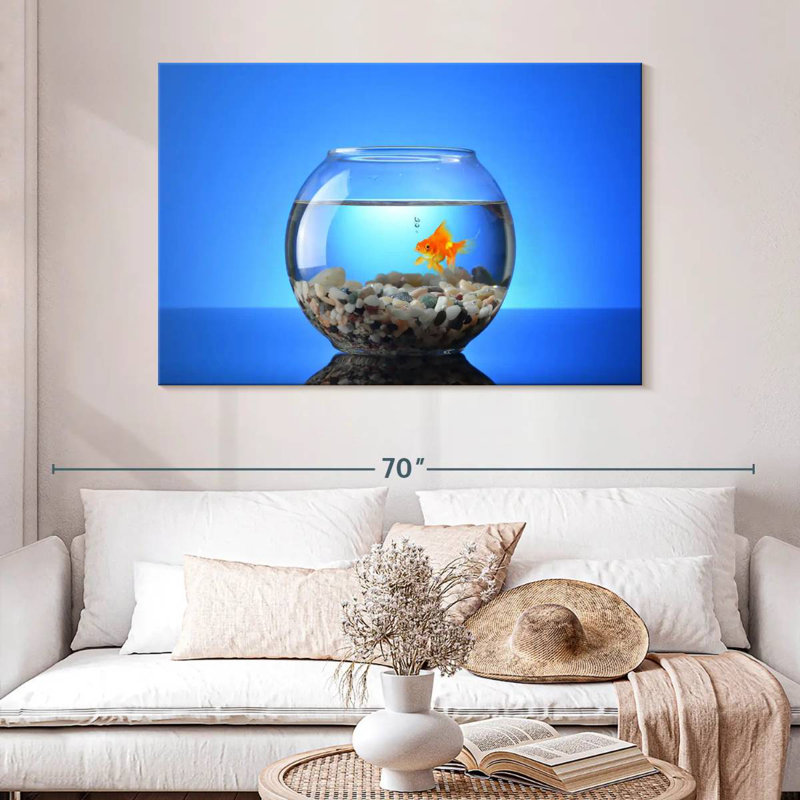 Poisson rouge pour animaux de compagnie, H 32 po x l 48 po