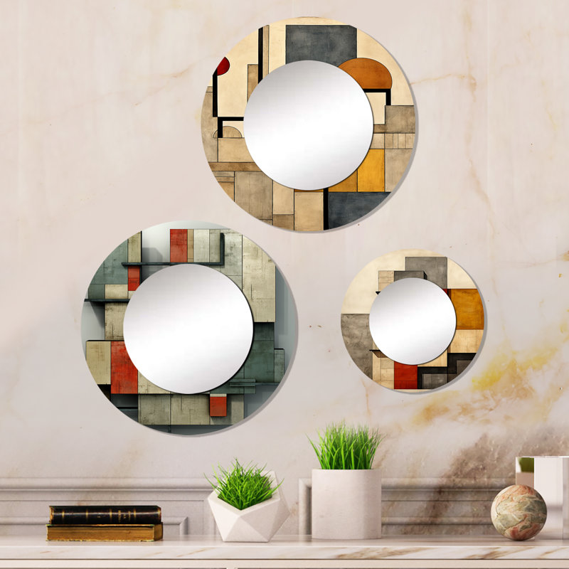 Elleanora Metal Round Mirror