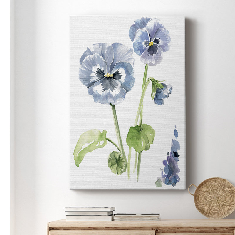 «Pansy Study II», impression sur toile tendue, H 27 po x l 16 po x P 1 po