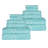 Ultra-Soft Cotton Solid Double Line Dobby Border Quick-Drying 12 Piece Assorted Towel Set-98677029