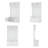 Hall Tree with Storage Shoe Bench for Entryway, 4-in-1 Design Coat Rack with Hooks, White Modern Hallway Organizer-677759657