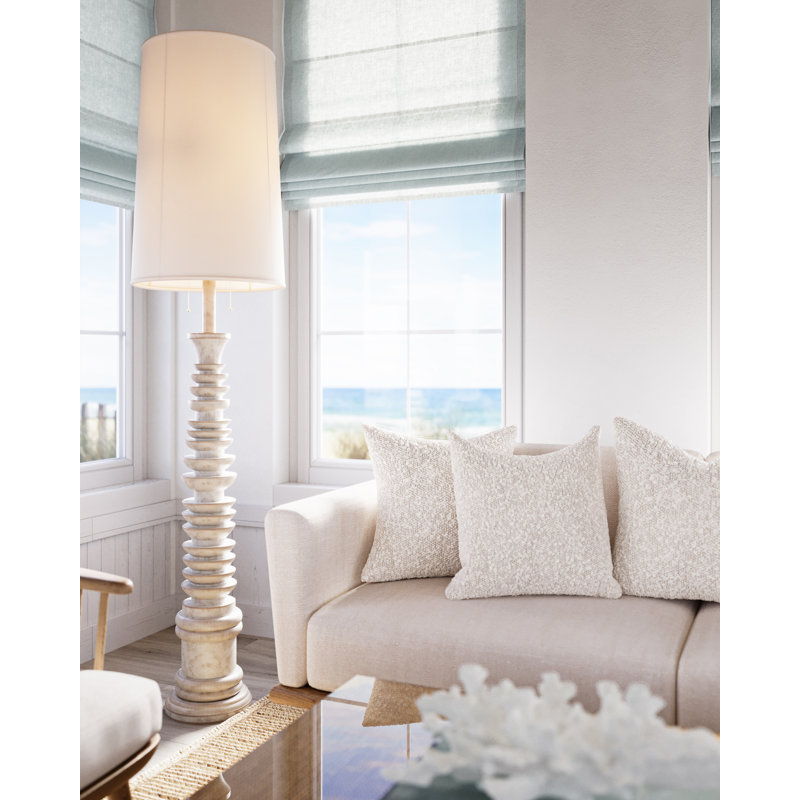 Malayan White Floor Lamp