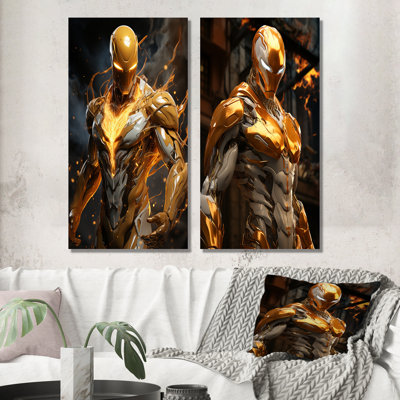 " Superhero Robot " 2 - Pieces