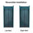 Bi-Fold Semi-Frameless Shower Doors In Matte Black With Clear Glass