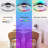 16" Small Modern Flush Mount Ceiling Fans With RGB Lights And Remote