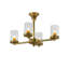 Lustre cylindrique à 4 lumières avec abat-jour