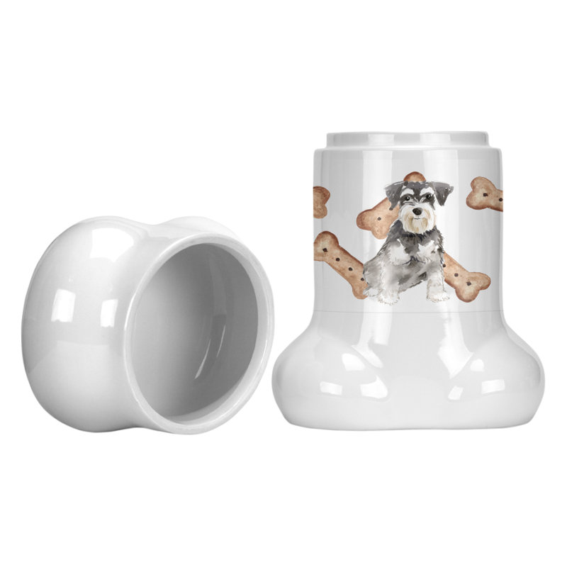 Pot à animaux en forme d’os schnauzer