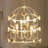 4-Light White Bird Cage Dimmable Chandelier Sloped Ceiling Style-1571326900
