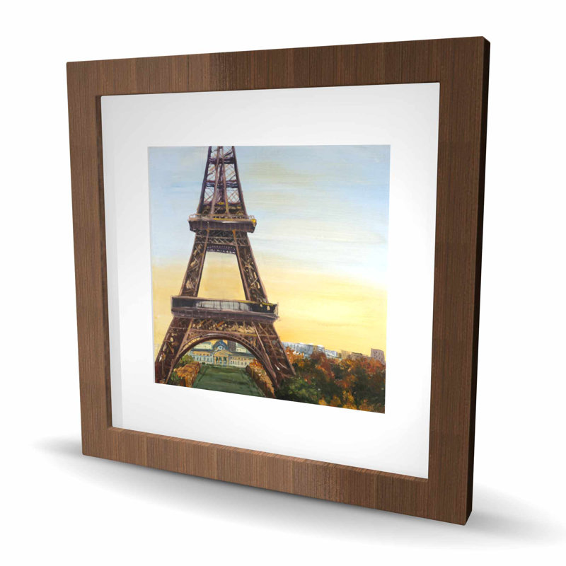 Eiffel Tower by Dawn - Romantic Framed Print for Home Decor