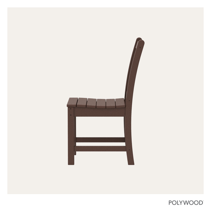 Chaise d'appoint de jardin Lakeside POLYWOOD, Acajou