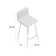 Middlebrook Swivel Upholstered Counter Stool with Metal Frame