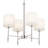 6 - Light Steel Dimmable Classic / Traditional Chandelier-1898204059