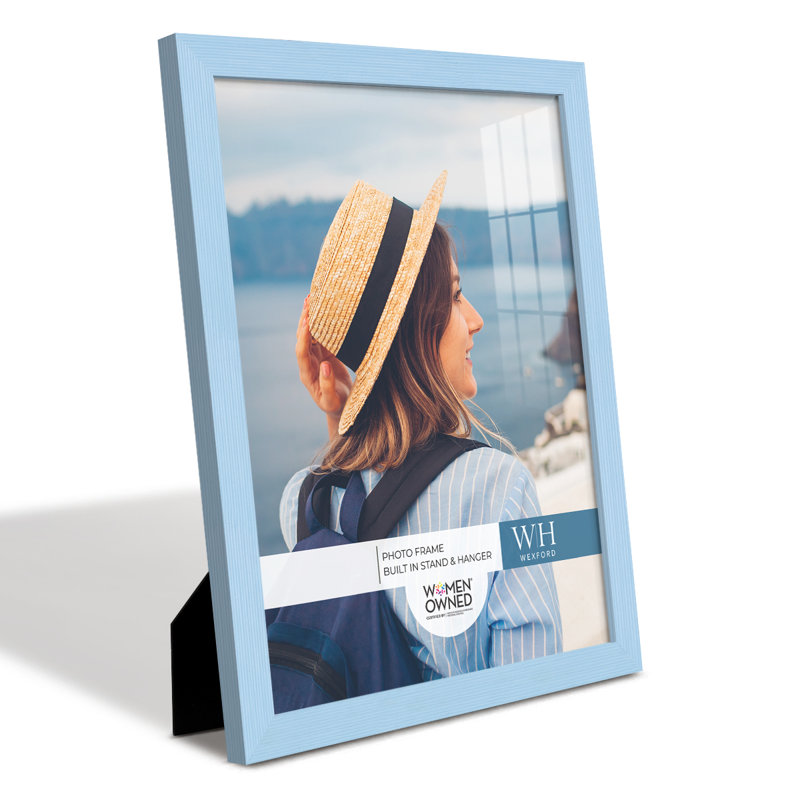 Apolline Wood Picture Frame, Baby Blue, 11" x 14"
