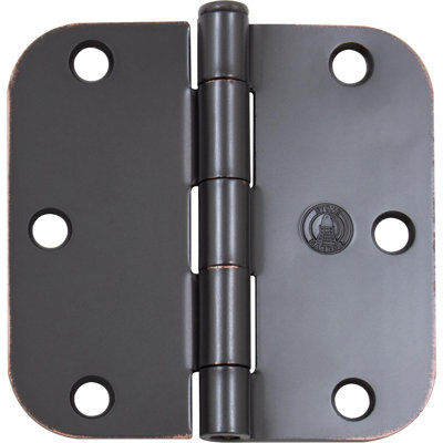 Charnière de porte simple à billes H 3,5 po x l 3,5 po