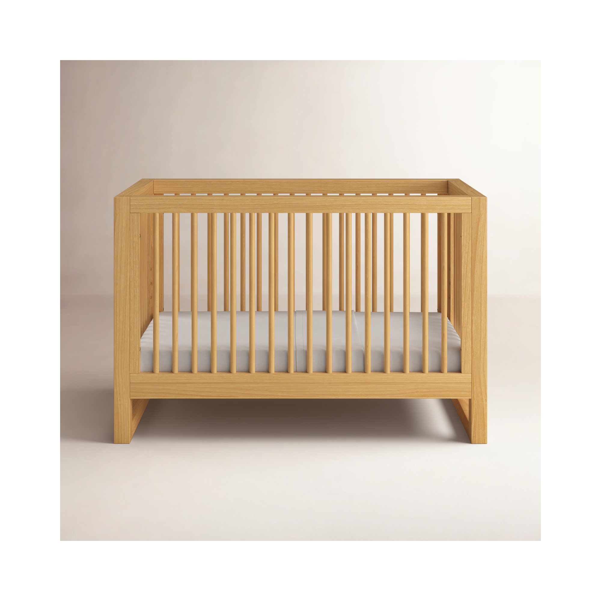 Nantucket Greenguard Gold Certified 3 -in-1 Convertible Crib, Honey