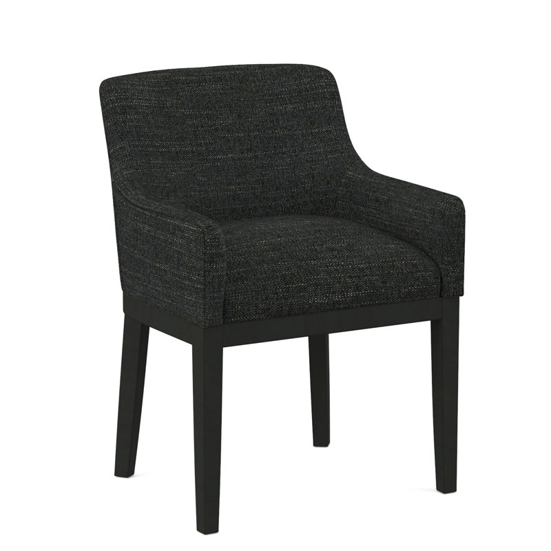 Upholstered Arm Chair, Black, 61703-88