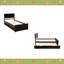 Lit plateforme avec lit gigogne simple, structure de taille simple-1897983429